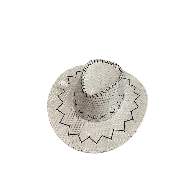 Pink Sequin Cowboy Hat - Sparkly Party Accessory - SuperSaverAU - view 8