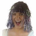Multi-Colored Tinsel Wig - Eye-Catching Accessory - SuperSaverAU - view 2