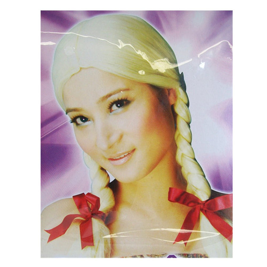 Schoolgirl plaited blonde wig - SuperSaverAU - view 1