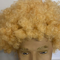 Premium Large Gold Afro Wig Costume Accessory