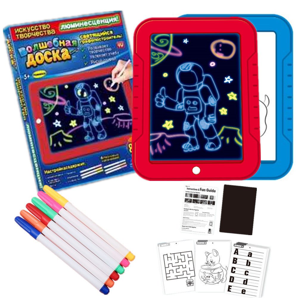 Magic Drawing Pad LED Writing Board - Creative Art Toy for Kids - SuperSaverAU - view 1