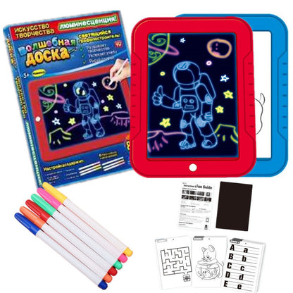Magic Drawing Pad LED Writing Board - Creative Art Toy for Kids