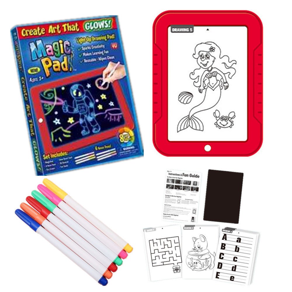 Magic Drawing Pad LED Writing Board - Creative Art Toy for Kids