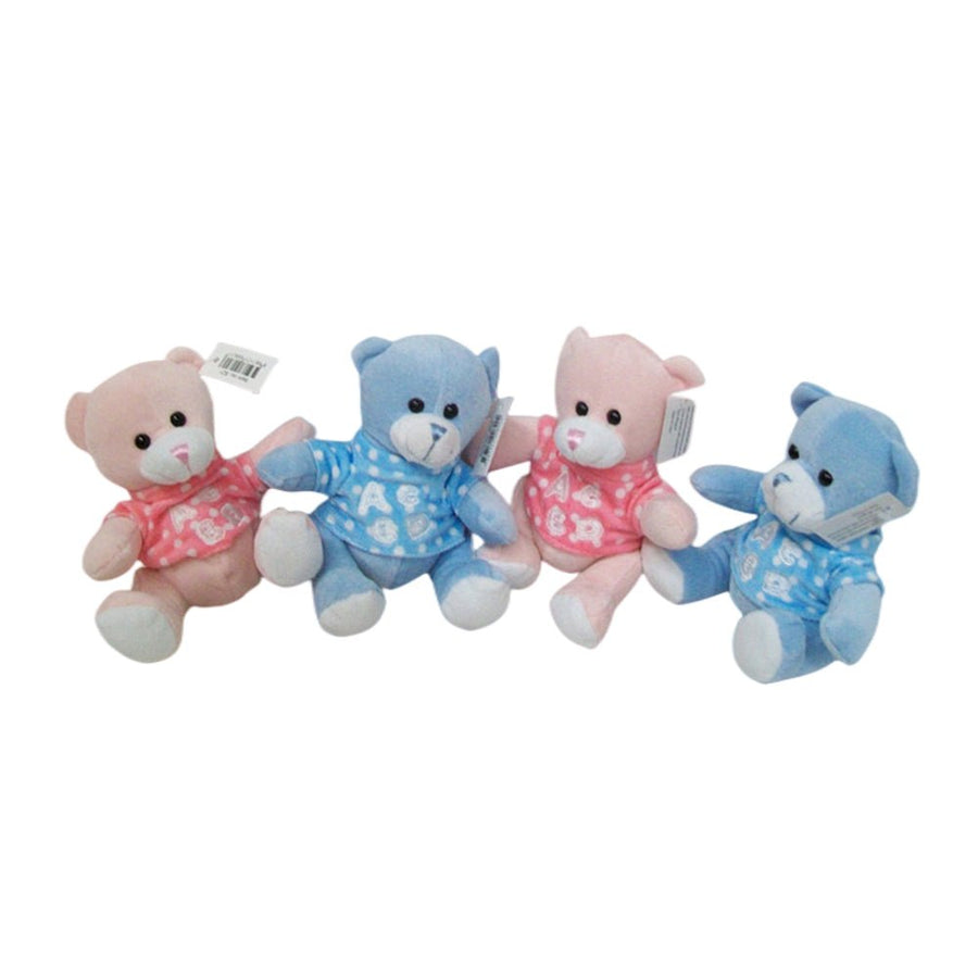 2 Sweat Nursery Bears - 1 Blue & 1 Pink - SuperSaverAU - view 1
