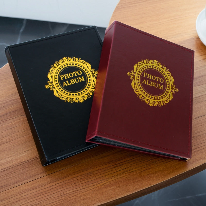 Classic Photo Album 200 Pcs 4x6 Photos - Elegant Brown and Black Covers - SuperSaverAU - view 3