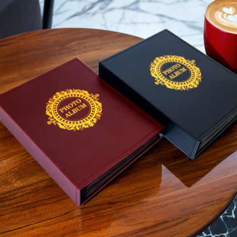 Classic Photo Album 200 Pcs 4x6 Photos - Elegant Brown and Black Covers - SuperSaverAU - view 2