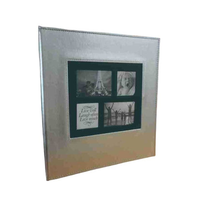 Extra Large Leather Photo Album - 600-Pocket - Black