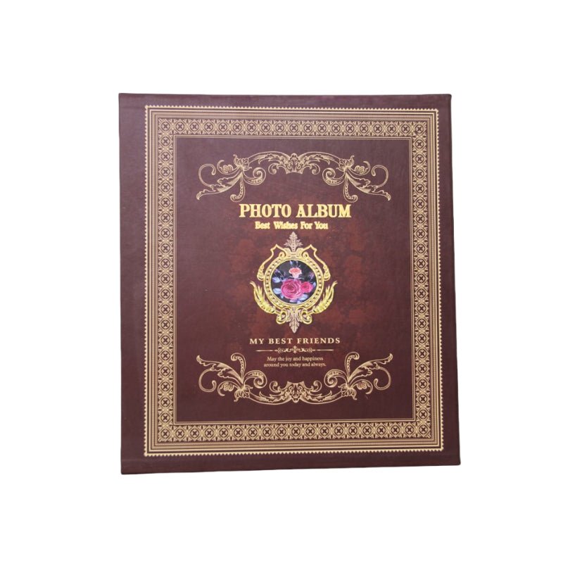 Extra Large Leather Photo Album - 600-Pocket - Black