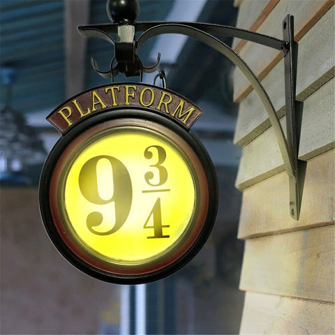 Vintage Wall Hanging Night Light 20*15*3cm Platform 9 ¾ LED Lamp - SuperSaverAU - view 2