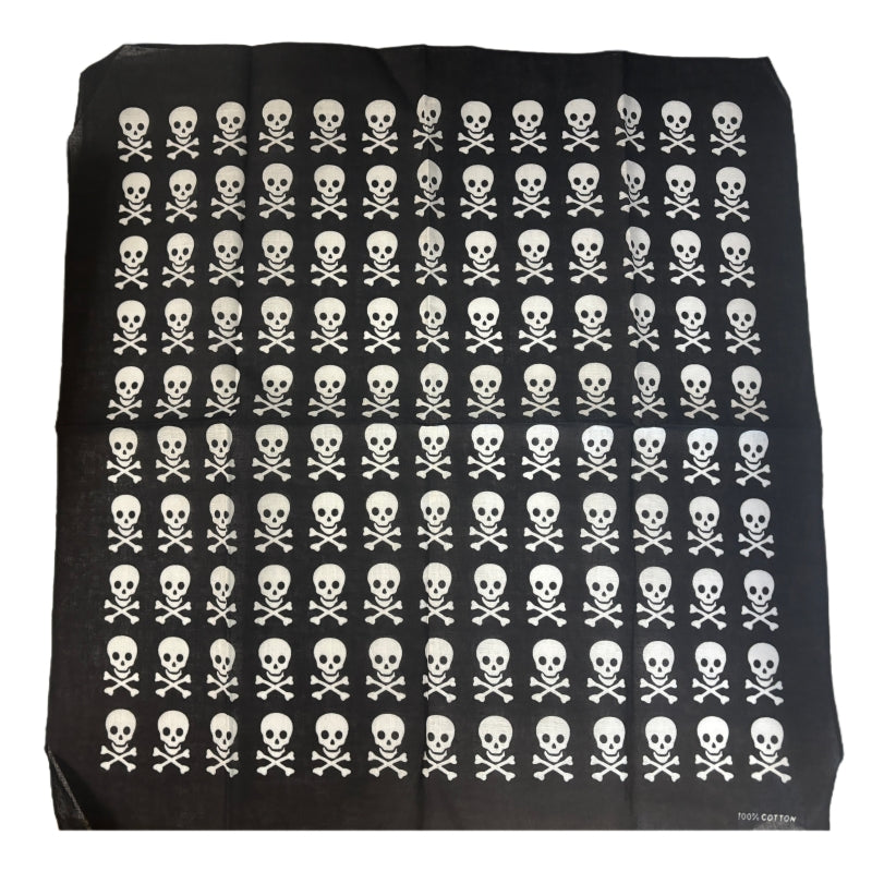 Skull-Themed Pirate Bandana - 50x50cm, Bold Design for Events - SuperSaverAU - view 2
