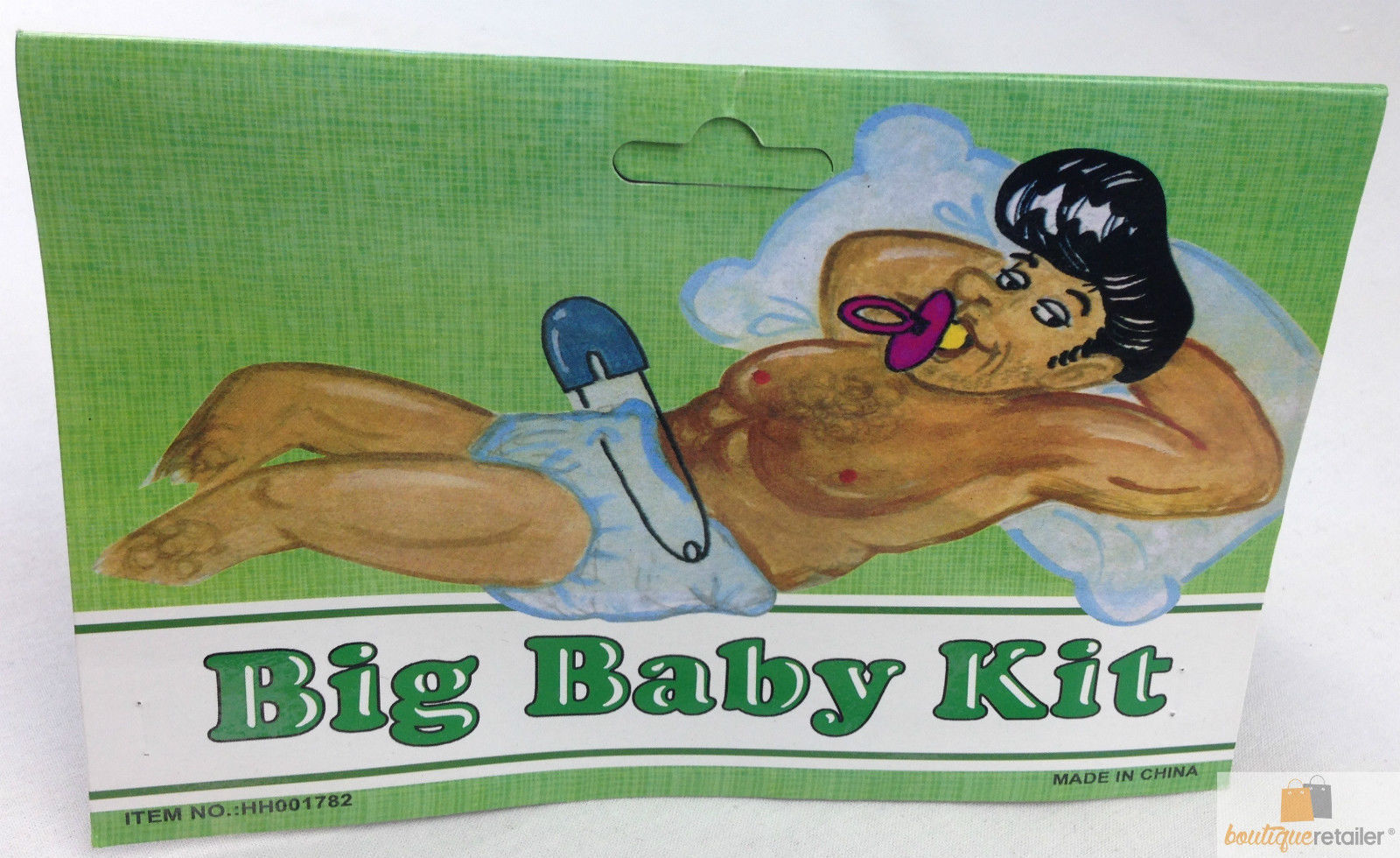 ADULT BABY COSTUME - Fancy Dress Big Giant Diaper Dummy Nappy Jumbo Pin - SuperSaverAU - view 5