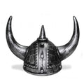 Viking Helmet Horned Hat Warrior Costume Cosplay - Silver Black - SuperSaverAU - view 1