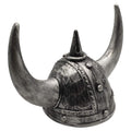 Viking Helmet Horned Hat Warrior Costume Cosplay - Silver Black - SuperSaverAU - view 3