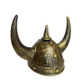 Viking Helmet Cosplay Horned Hat - Golden Black Medieval Warrior Costume - SuperSaverAU - view 2