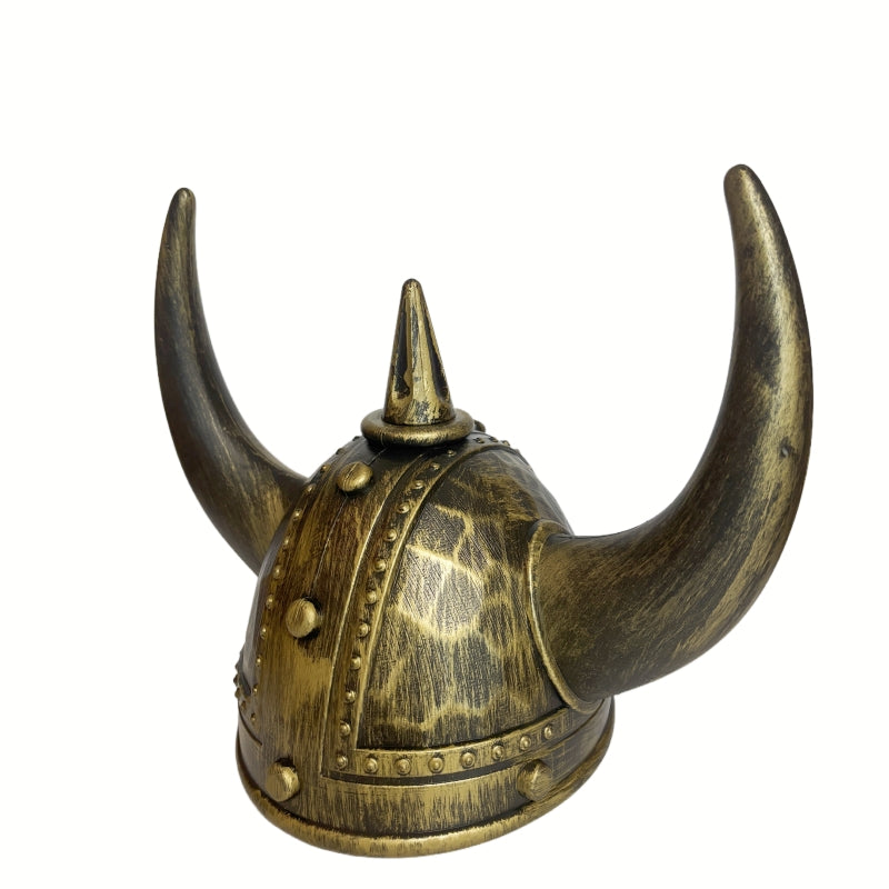 Viking Helmet Cosplay Horned Hat - Golden Black Medieval Warrior Costume - SuperSaverAU - view 3