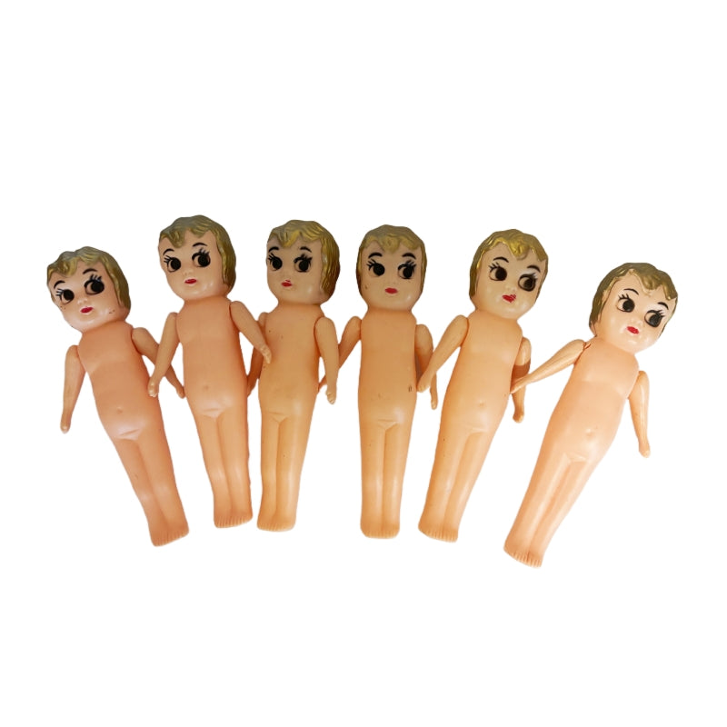 Kewpie Dolls Lot of 6 – 6" Vintage Baby Doll Collection, Whimsical Decor - SuperSaverAU - view 1
