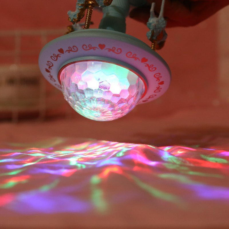 Premium Musical Carousel Horse Music Box with LED - Pink