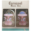 Premium Musical Carousel Horse Music Box with LED - Pink - SuperSaverAU - view 5