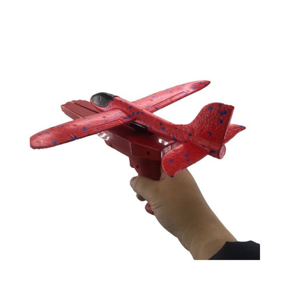 2x Ejection Foam Plane Toy Outdoor Sport with Light Safe for Children Birthday Gift
