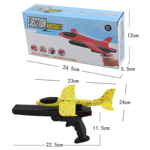 2x Ejection Foam Plane Toy Outdoor Sport with Light Safe for Children Birthday Gift - SuperSaverAU - view 2