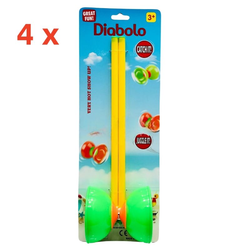 Spinning Diabolo Set - 4x Sets, 35cm Sticks for Amazing Tricks and Fun - SuperSaverAU - view 3