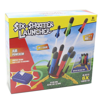 Air Power Foam Rocket Launcher - Kids Outdoor Toy Set