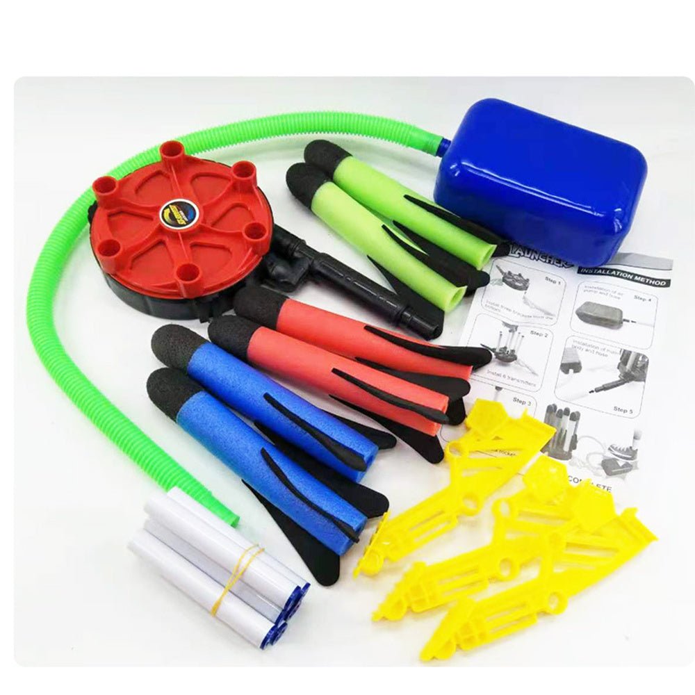 Air Power Foam Rocket Launcher - Kids Outdoor Toy Set