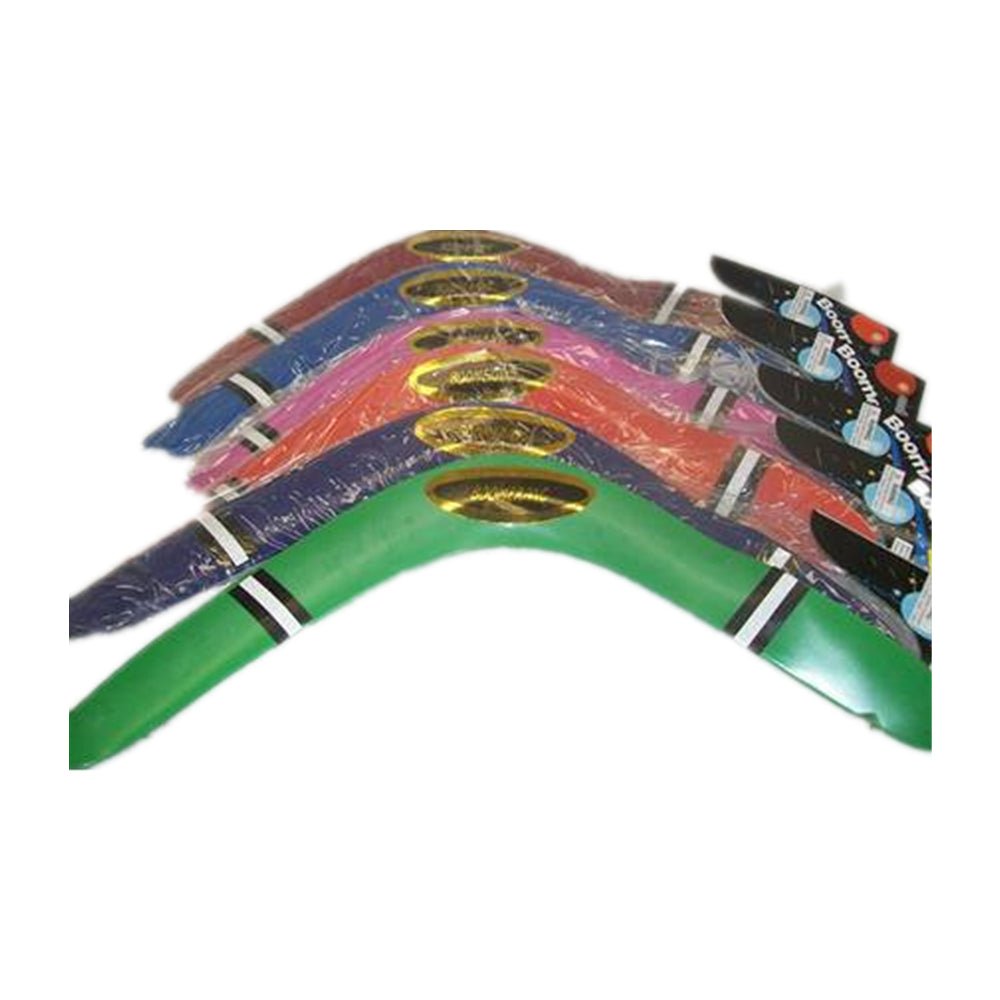 Boomerang Assorted Colours Plastic - 12pcs per Pack