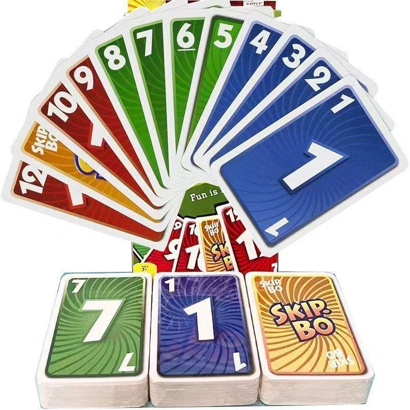 Premium Skip Bo Card Game 162 Cards Classic Family Game 2 to 6 Players