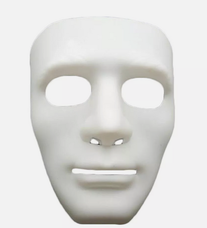 2x Robot Plain Mask - Blue Purge Style Halloween Masks