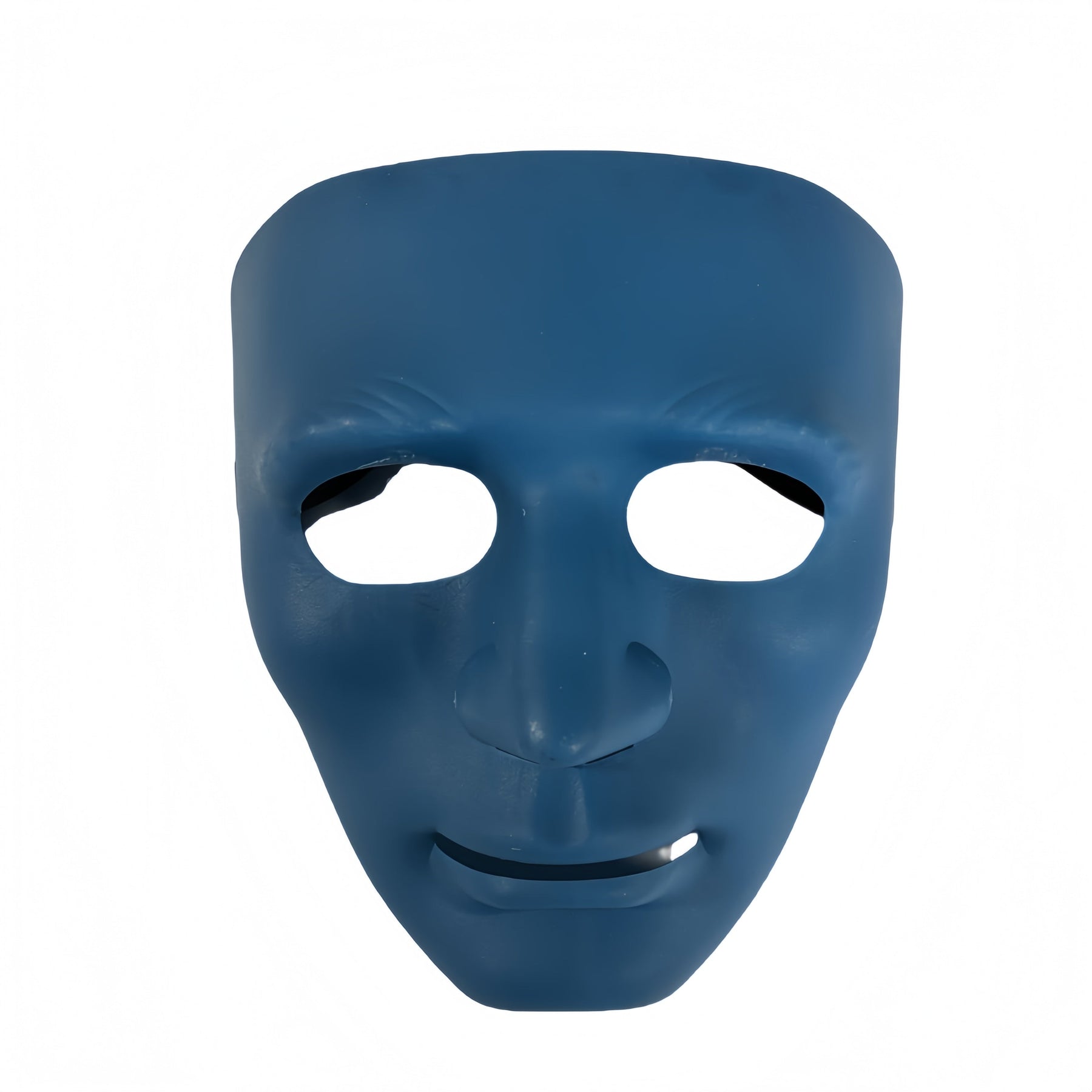Premium 2x Robot Plain Purge Style Halloween Masks - Blue & White