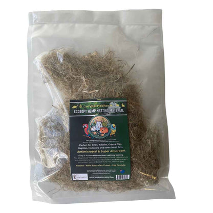 Vital Habitat Hemp Absorbent Nest Material | 50g | 2 Pack + Free Shipping