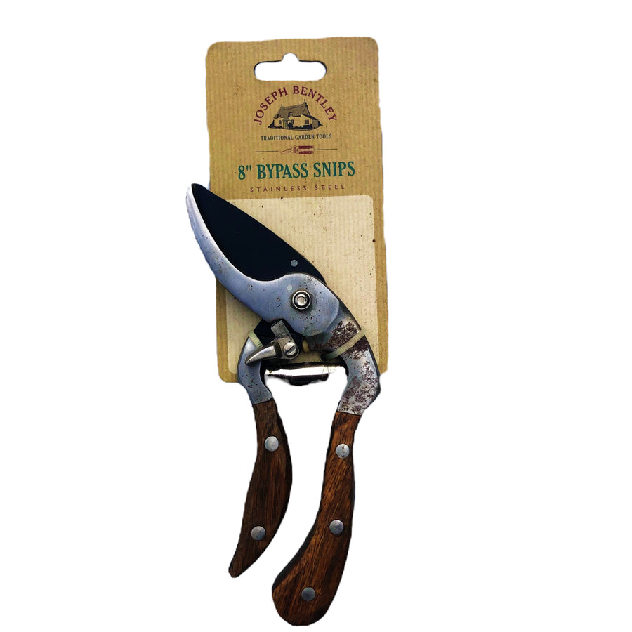 Joseph Bentley 8" Bypass Secateurs | Stainless Steel, Heritage Craftsmanship - SuperSaverAU - view 1