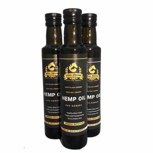 Premium Australian Equine Hemp Oil 1L - Natural Nutritional Support for Horses