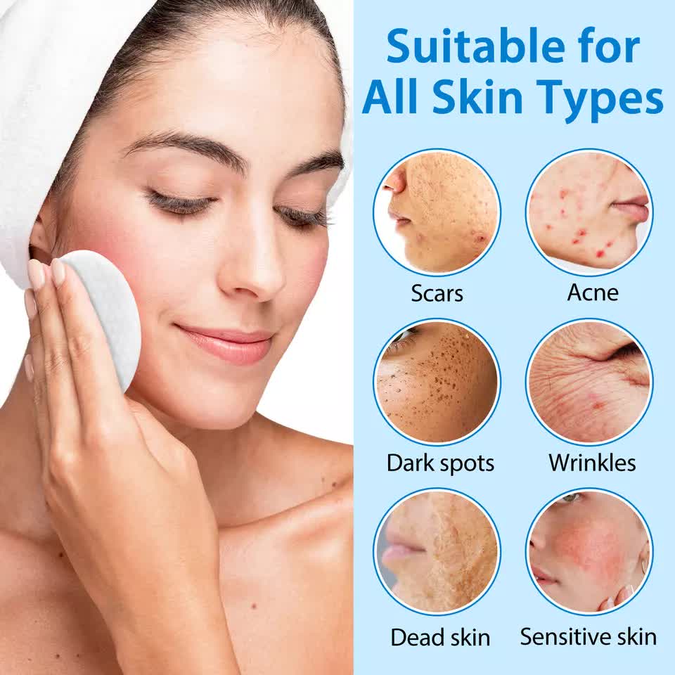 ALIVER Glycolic Acid Pads with Vitamins B3, B5, C, E - 40 Pads for Exfoliation - SuperSaverAU - view 3