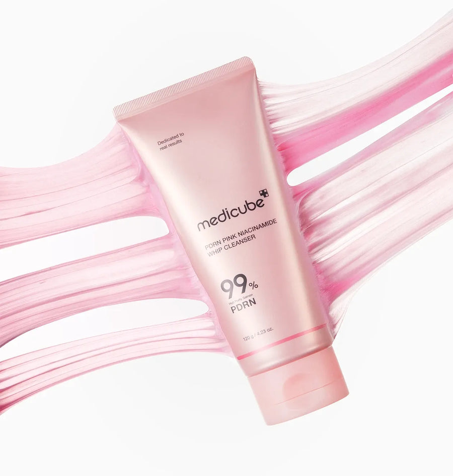 MEDICUBE PDRN Pink Niacinamide Whip Cleanser 120ml Korean Glass Skin Face Wash