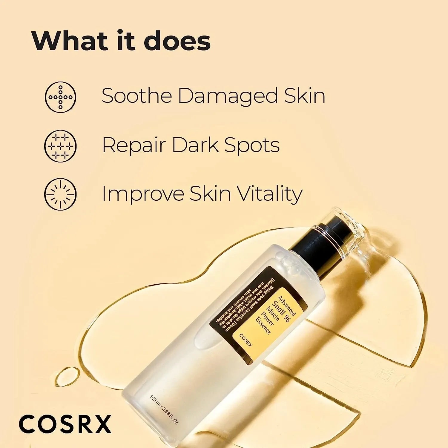 COSRX Advanced Snail 96 Mucin Power Essence 100ml Hydrating Korean Skincare