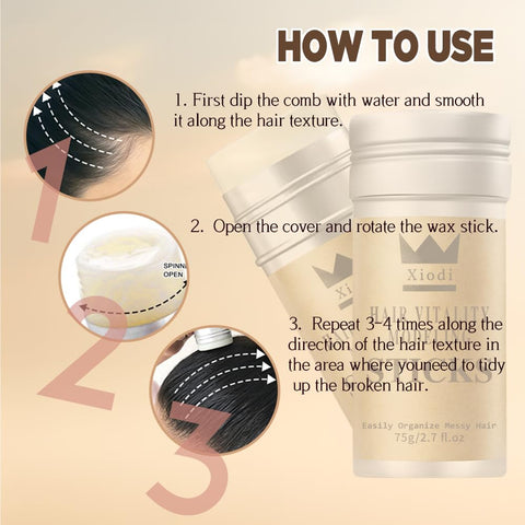 2X Hair Edge Control Hair Wax Stick | 75g Each | Natural Hold for All Hair Types - SuperSaverAU - view 2