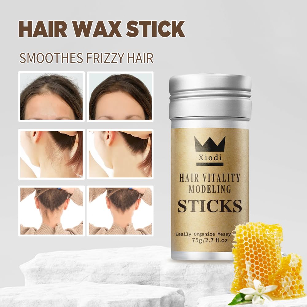 2X Hair Edge Control Hair Wax Stick | 75g Each | Natural Hold for All Hair Types - SuperSaverAU - view 3
