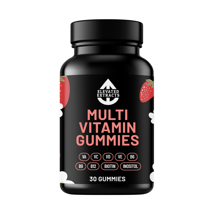 Elevated Extracts Multi-Vitamin Gummies - 30 Gummies for Energy & Immunity - SuperSaverAU - view 1