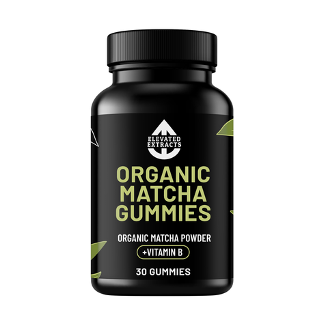 Elevated Extracts Organic Matcha Gummies - Natural Energy Boost, 30 Gummies - SuperSaverAU - view 1
