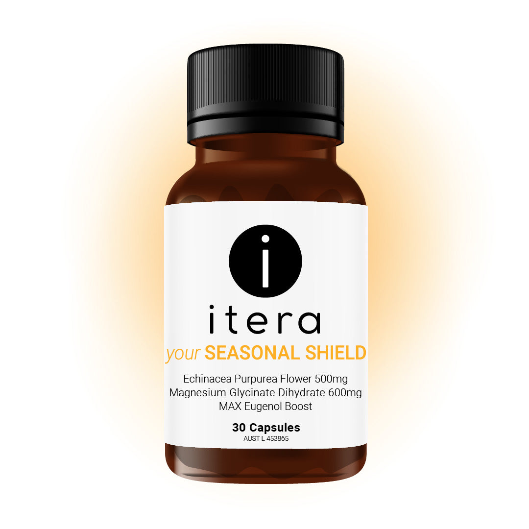 Itera Health Seasonal Shield - 30 Capsules, Immune Support with Echinacea & Vitamin C - SuperSaverAU - view 1