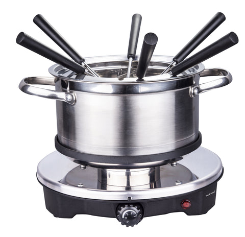 BOS & SARINO Fondue & Hot Pot with 2L Stainless Steel Pot