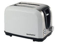 BOS & SARINO 2 Slice White Toaster with Browning Control