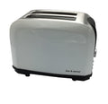 BOS & SARINO 2 Slice White Toaster with Browning Control