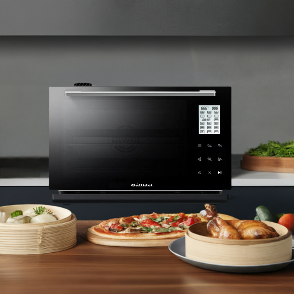 GALLIDEI 28L Steam Convection Oven with 100 Preset Functions