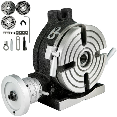 Premium 6 Inch Horizontal Vertical Rotary Milling Table with MT-2