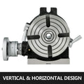 Premium 6 Inch Horizontal Vertical Rotary Milling Table with MT-2