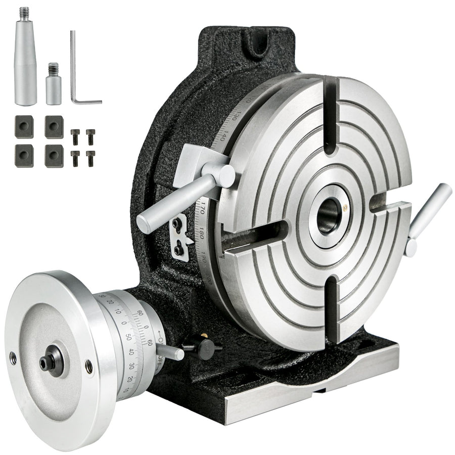 Premium 8 Inch HV8 Horizontal Vertical Rotary Milling Table 3MT