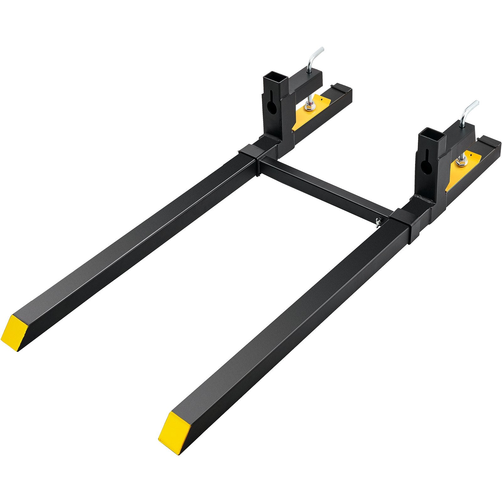 Premium 907kg Clamp On Pallet Forks with Stabilizer Bar 1490mm
